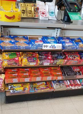 Candy is fully stocked