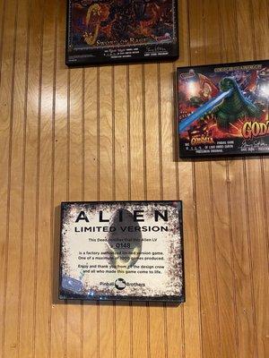 Limited version of Alien Pinball certificate