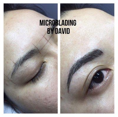 Beautiful semipermanent Microblading brows.