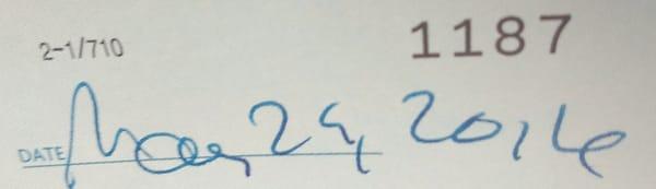 may 25 th i tried to cash this check  and teller and manager said they wouldnt cash it because it said 29th.