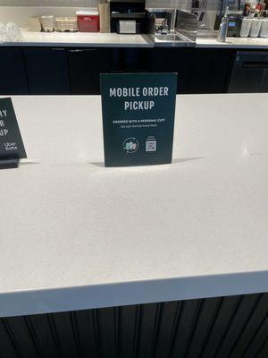 You can use personal cups for mobile ordering now too!