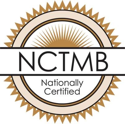 Licensed with the National Association Board for Therapeutic Massage And Bodywork