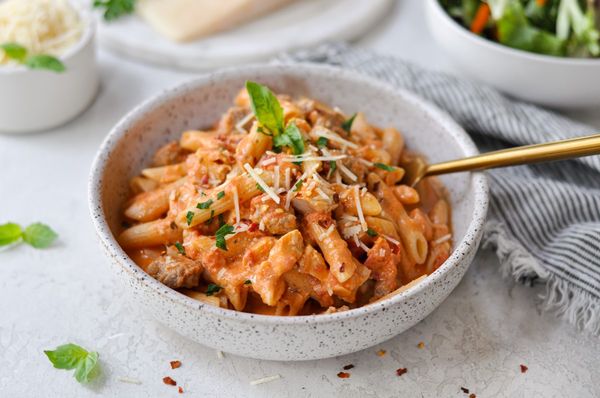 Penne alla Vodka with Chicken and Sausage