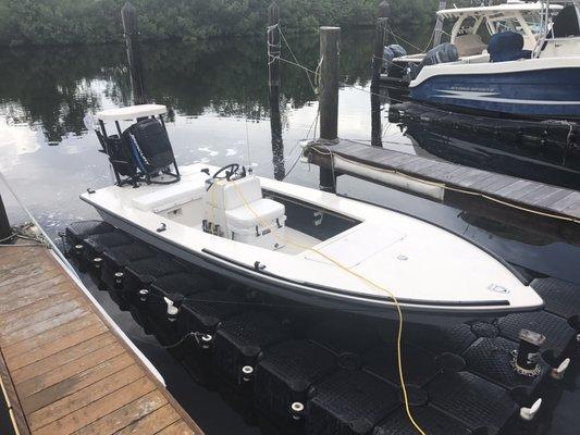 Engine flushed and boat washed