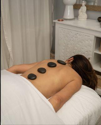 Hot stone therapy