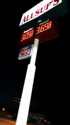 Pretty awesome too pay 3.09 a gallon.