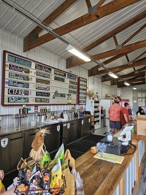 Cider Bar and seating