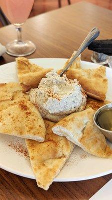 Teparay Bean Hummus with Fry Bread