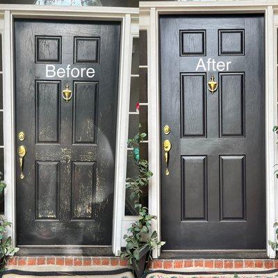 Front door sand and repaint