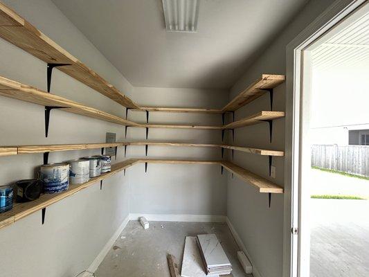 Shelves I installed