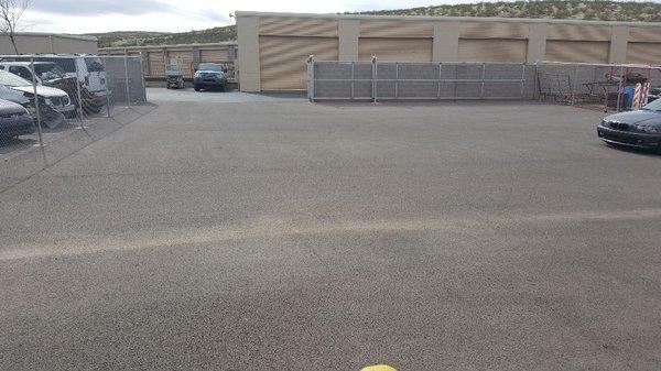 Locked and Secured back lot in case your vehicle has to stay for any major repairs.