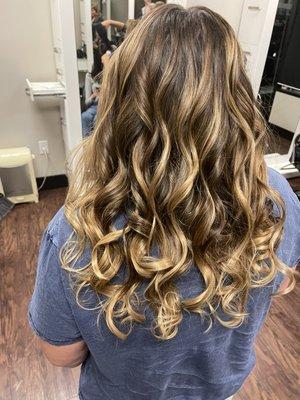 Balayage long hair