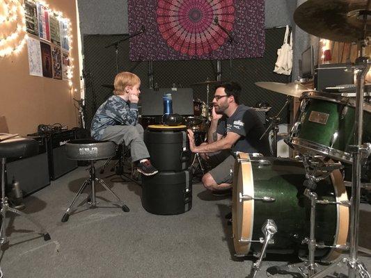 Discussing cool stuff about drums. :)