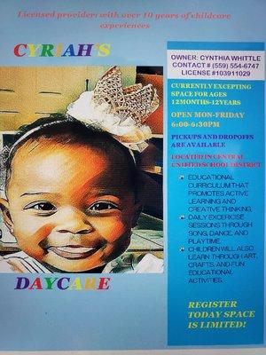 Cyriah's Daycare