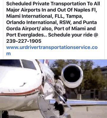 Scheduled service to all Airports in south Fl from Naples Fl #PrivateService