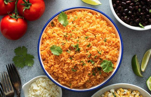 Mama's yellow rice. Pairs perfectly with Mama's black beans.