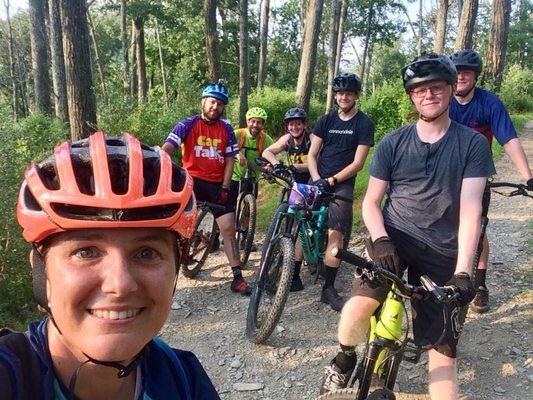 Group ride at Trexler Nature Preserve.