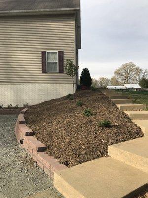 Retaining Wall on hill.