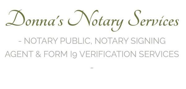 Donna's Notary Service