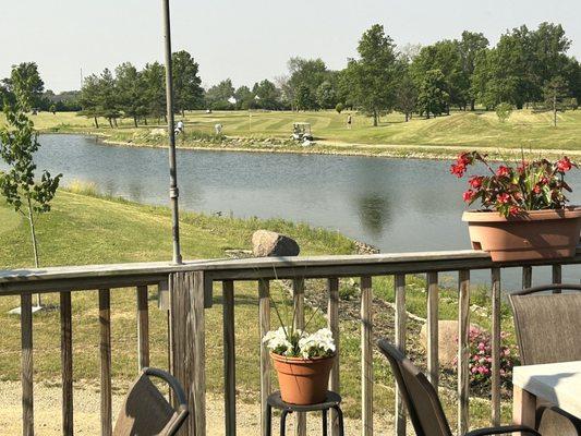 Looking out at the lake