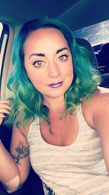 Blue Green Hair!