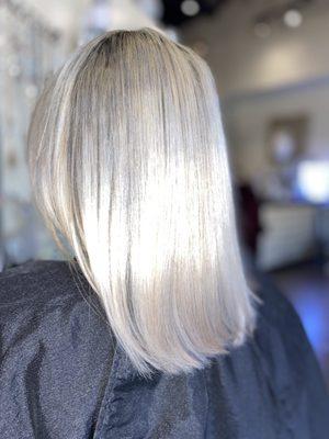 Beautiful hair color correction