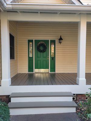 Front porch deck and door paint.