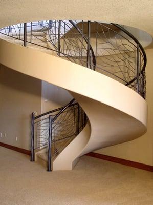 Staircase handrail and guard rails, Colorado Home