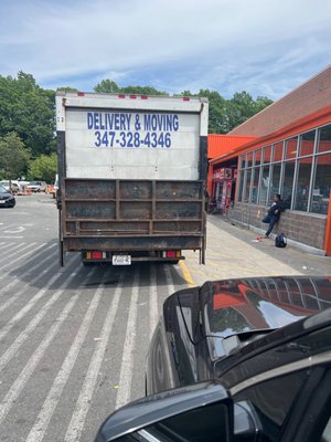 The truck  blocked entrance why ???