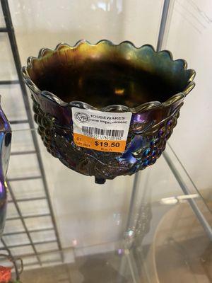 Vintage Carnival glass bowl, $19.50