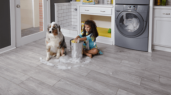 water and dog proof flooring