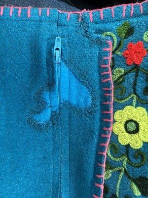 Zipper and patch repair