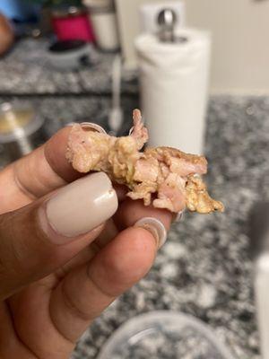 Raw chicken