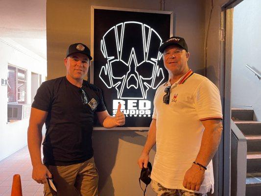 Jason Rain Water and Lyle Howry at Red Studios..