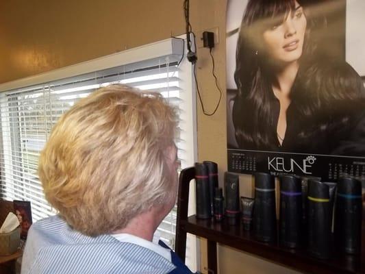 Keune, the Best hair color Carol has ever experienced.We are NOT Surprised. Cutter and Co. Salon.When YOU want the Very Best.