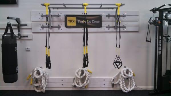 TRX Suspension Training and Battle Rope Stations