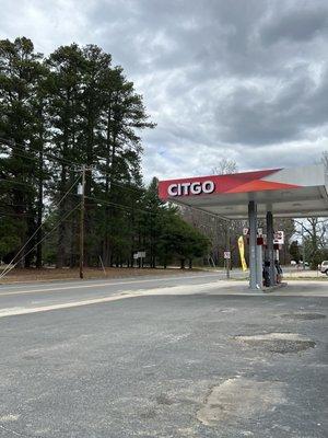 Inside the Citgo gas station