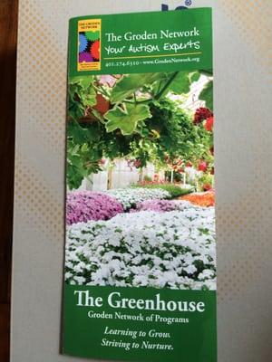 Picture is a photo of the flyer that the greenhouse gives to their customers.