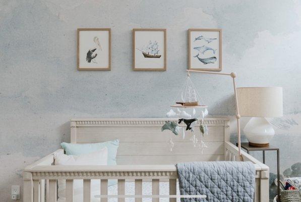 Nursery wallpaper mural