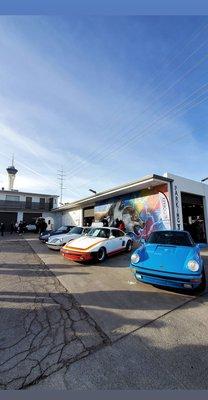 Cars und Kaffee event is held outside the store every last Sunday of the month. 1.31.21