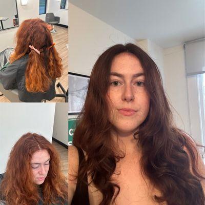 Before photos to the left and results on the right!