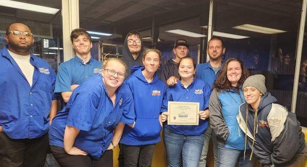 Best car wash crew in Grant County.