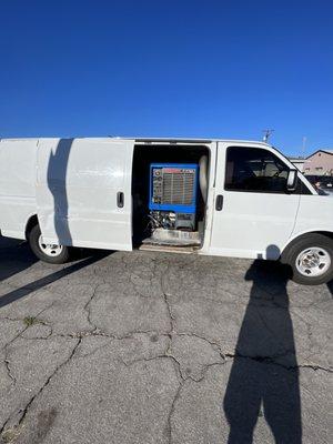 We use truck mount carpet cleaner for all our carpet, floor and upholstery cleanings