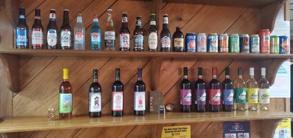 Beer and Wine selection