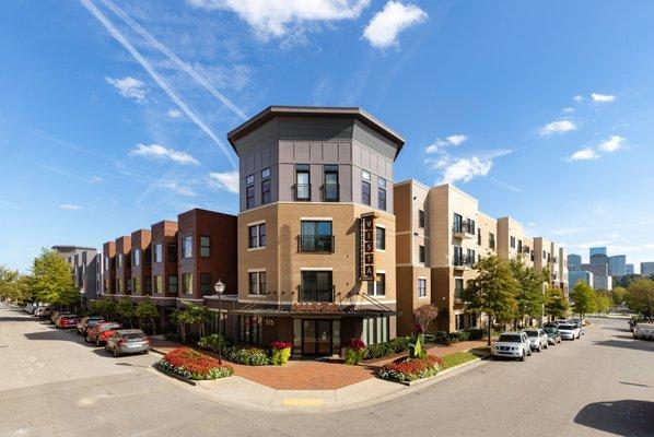 The leasing office is located at the corner of 6th Ave and Madison Street.