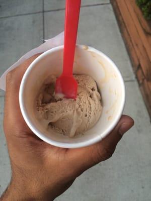 Hazelnut ice cream