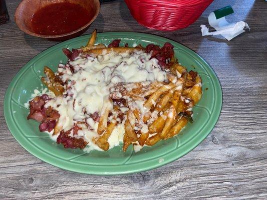 Chorizo Bacon Fries!