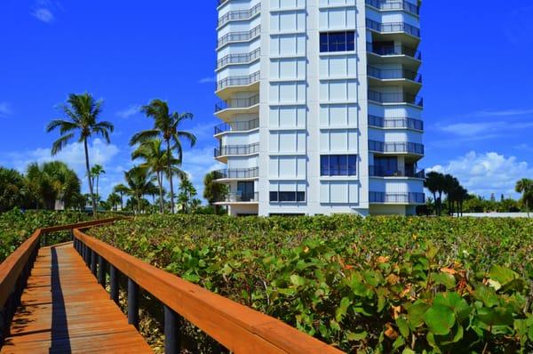 Beautiful and tranquil beach views are yours from nearly every room in this lovely 3rd floor unit, or step out and enjoy the ...