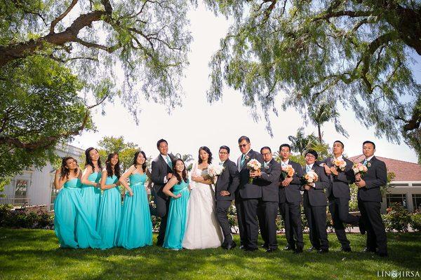 Wedding party  Richard Nixon Library - Yorba Linda, CA