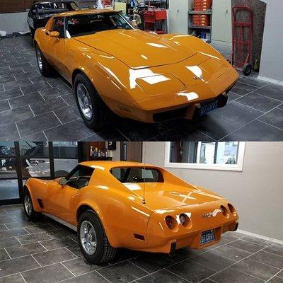 1977 Chevrolet Corvette at Autocraft Paint and Body, Camarillo, CA.